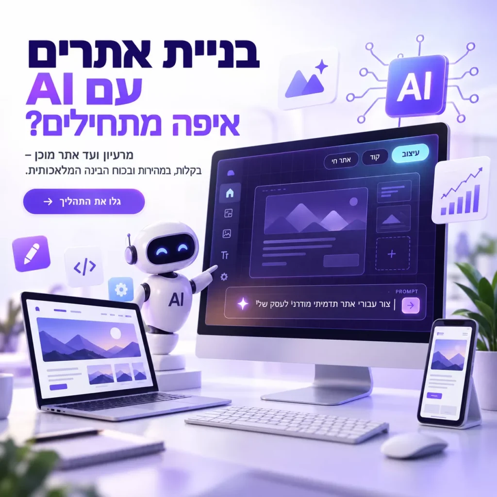בניית אתרים עם AI: מאיפה מתחילים - חזן סטודיו